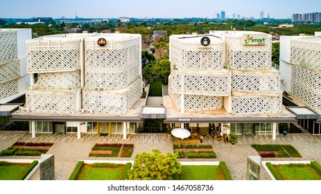 Banten / Indonesia - June 28, 2019: Aerial View Of Foresta Business Loft Bumi Serpong Damai