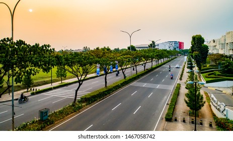 Banten / Indonesia - June 28, 2019: Aerial View Of Foresta Business Loft Bumi Serpong Damai