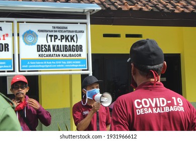 Banyumas, Indonesia. 6 June 2020. The Village Level Task Force Team Made Preparations Before The Mask Surgery.