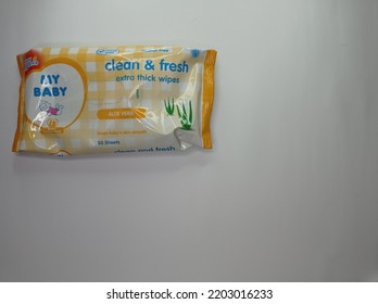 Banyumas, Indonesia - September 17, 2022: A Photo Of Wet Wipes Used For Babies