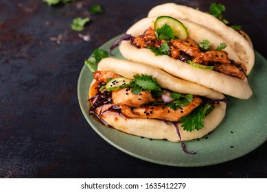 Bao buns with duck filling