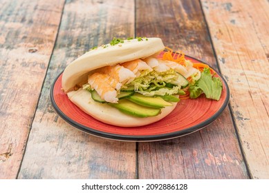 Bao Is A Type Of Lotus Leaf Bun That Originates From Fujian Cuisine. It Is Also A Popular Street Food In Singapore, Malaysia, Taiwan, And Nagasaki Chinatown In Japan.