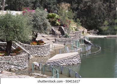 Baptising Place On The Jordan River In Israel