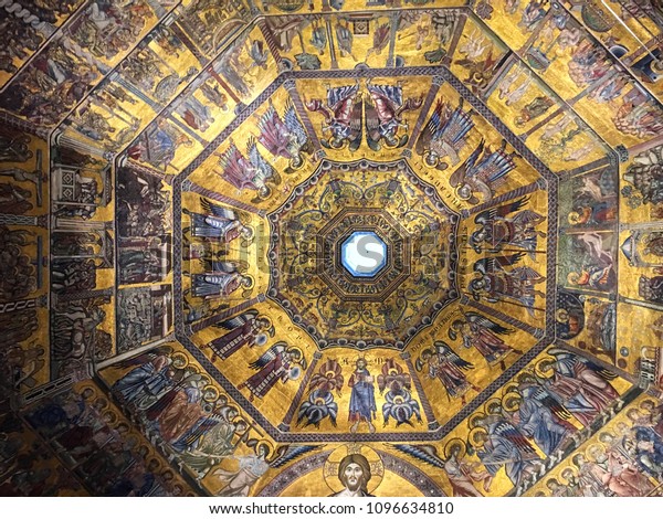 Baptistery San Giovanni Florence Italy Ceiling Stock Photo - 