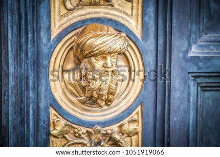 The Baptistry of San Giovanni, one of the most ancient churches in Florence. East Door, which Michelangelo called the Gates of Paradise, is the fully Renaissance masterpiece of Ghiberti.
