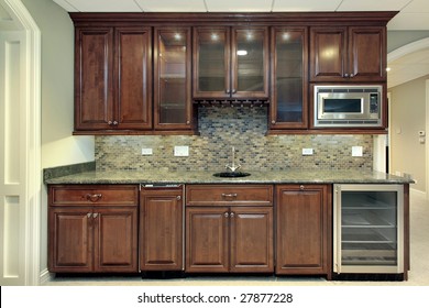 Bar In Basement Of New Construction