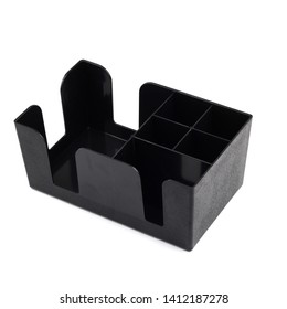 Bar Caddy Black Plastic Isolated