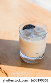 Bar Cocktail With Dunked Oreo