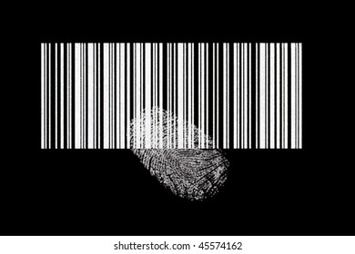 With a bar code can be identified things and be identified with a fingerprint people.
