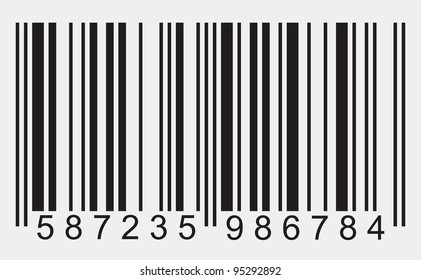 Bar Code On White Background