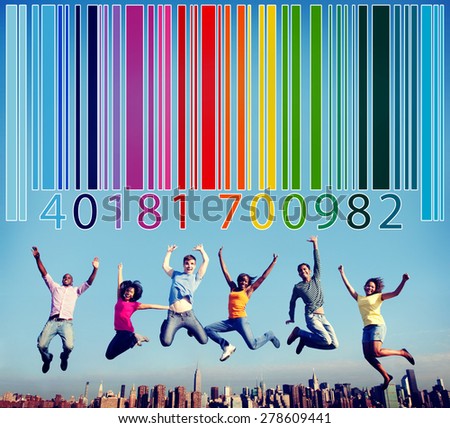 Bar Code Price Tag Coding Encryption Label Merchandise Concept