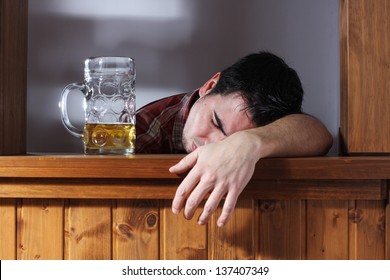 bar drinking drunk guy - Powered by Shutterstock