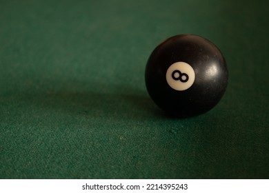 Bar Game With Balls And A Stick On A Pool Table. Entertainment With Friends.