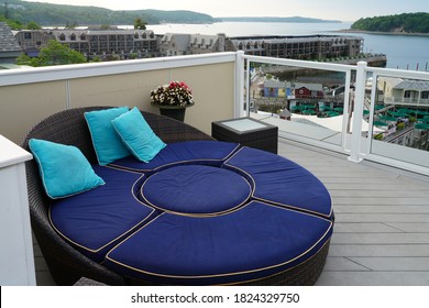 BAR HARBOR, ME -9 AUG 2020- View Of The West Street Hotel, A Boutique Hotel Managed By Opal On The Waterfront In Bar Harbor, Mount Desert Island, Maine, United States.