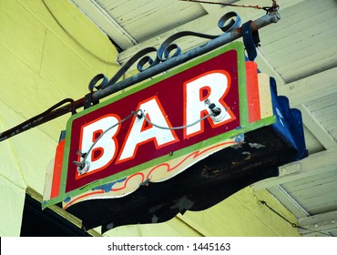 Bar Sign On Decatur Street, New Orleans 2006