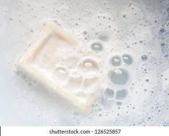 Bar Of Soap With Bubbles