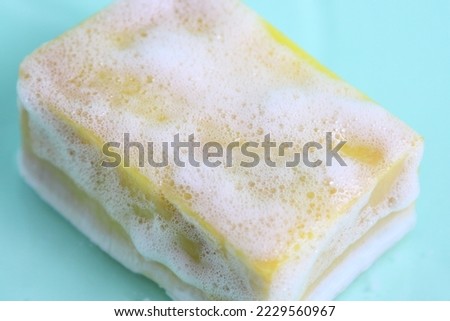 Bar of solid soap foamy yellow mockup