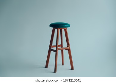 Bar Stool Isolated On Gray Background