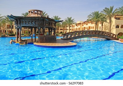 Bar In The Swimming Pool In Resort Of Sharm El Sheikh - Egypt