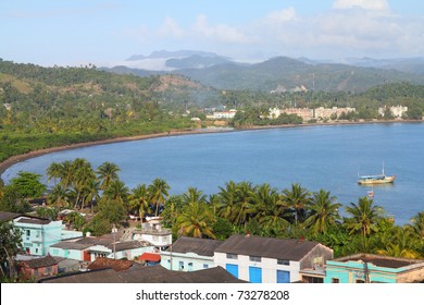 Baracoa, Cuba - Aerial View Of The Sea Bay