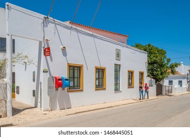 BARAO DE SAO JOAO, LAGOS PORTUGAL AUGUST 2 2019: Post Office On Main Street Junta De Freguesia