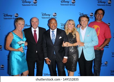 Barbara Corcoran, Daymond John, Kevin O'Leary, Lori Greiner, Robert Herjavec And Mark Cuban At The Disney/ABC Summer 2013 TCA Press Tour, Beverly Hilton, Beverly Hills, CA 08-04-13