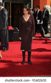 Barbara Hershey At Peter O'Toole's Hand And Foot Print Ceremony, Chinese Theater, Hollywood, CA. 04-30-11