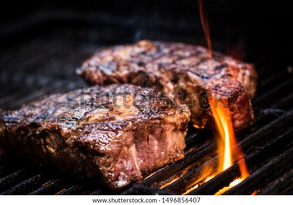 Barbecue Ancho Steak Ancho Steak On The Barbecue