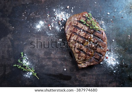 Barbecue Dry Aged Rib Eye Steak