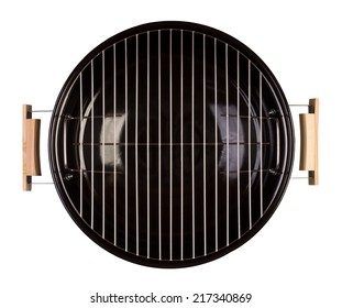 Barbecue grill isolated on white background. Top view