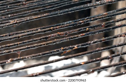 Barbecue Grill Texture Photo After Grilling