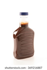 Barbecue Sauce Bottle On White Background