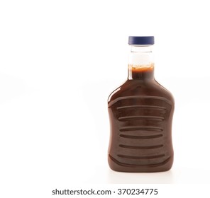 Barbecue Sauce Bottle On White Background