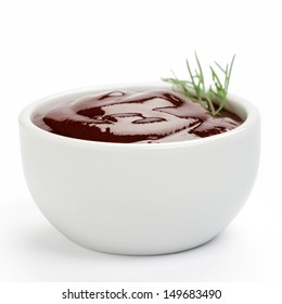 Barbecue Sauce On A White Background