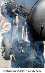 Barbecue Smoker Ready For Summer Cooking.