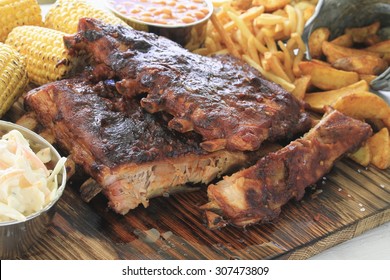 Barbecue Spare Ribs Platter