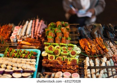 Barbecue Street Food In Sa Pa, Vietnam
