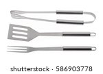 Barbecue tools (tongs, carving fork, spatula)