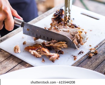 Barbecued suckling pig - soft focus