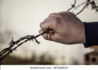 Barbed Wire Against Immigration, Human Liberation, Protection