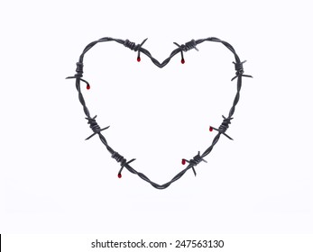 Barbed Wire In Heart Shape