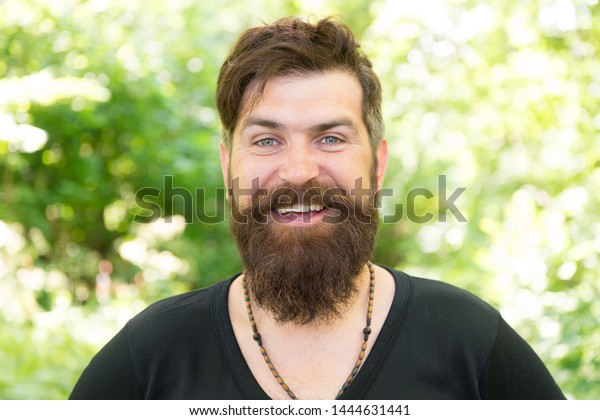 Barber Obsessing About His Hair Bearded Stock Photo Edit Now