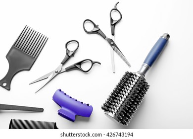 Barber Set Tools Isolated On White Stock Photo 426743194 | Shutterstock