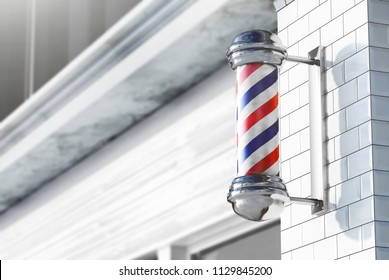 Barber Shop Pole Background Concept