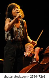 BARCELONA - APR 10: Esperanza Spalding (band) Performs At Auditori On April 10, 2011 In Barcelona, Spain.