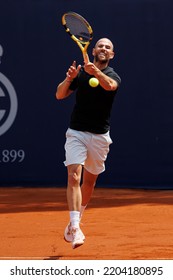 BARCELONA - APR 18: Adrian Mannarino In Action During The Barcelona Open Banc Sabadell Tennis Tournament At Real Club De Tenis Barcelona On April 18, 2022 In Barcelona, Spain.