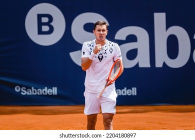 BARCELONA - APR 18: Egor Gerasimov In Action During The Barcelona Open Banc Sabadell Tennis Tournament At Real Club De Tenis Barcelona On April 18, 2022 In Barcelona, Spain.