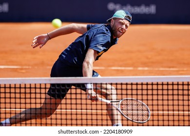 BARCELONA - APR 18: Hugo Grenier In Action During The Barcelona Open Banc Sabadell Tennis Tournament At Real Club De Tenis Barcelona On April 18, 2022 In Barcelona, Spain.