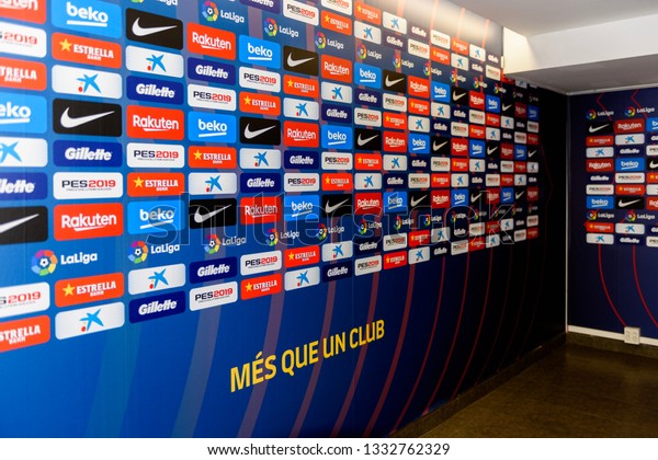 Barcelona Aug 11 2018 Press Room Stock Photo Edit Now