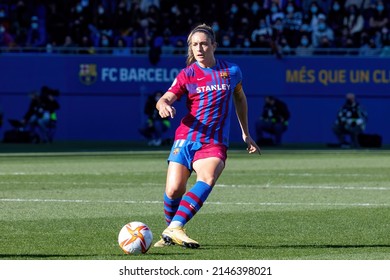 BARCELONA - DEC 4: Alexia Putellas in action during the Primera Division Femenina match between FC Barcelona and Athletic de Bilbao at the Johan Cruyff Stadium on December 4, 2021 in Barcelona, Spain.